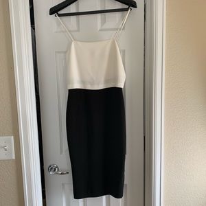 NWT - banana republic black and white dress.